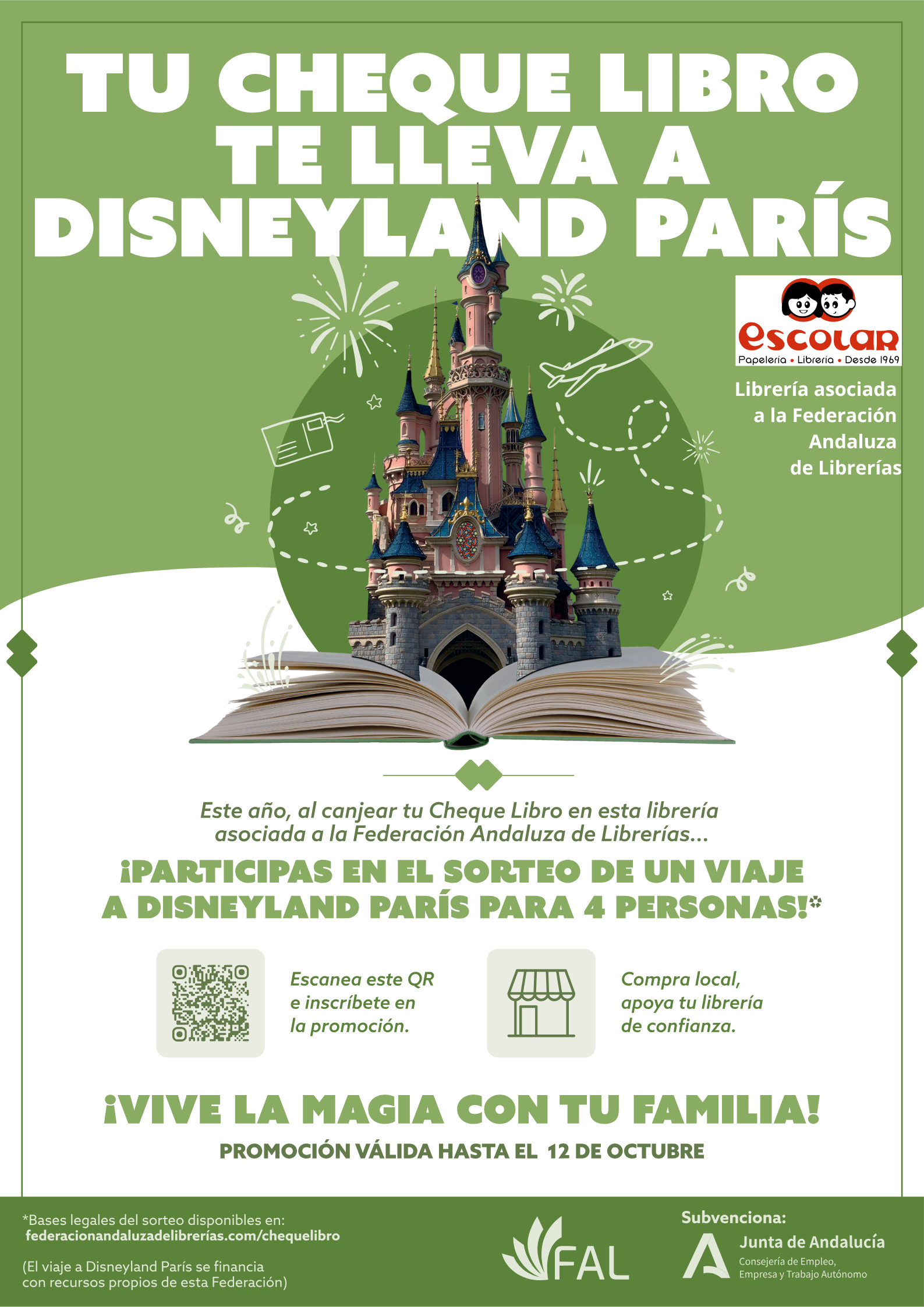 Sorteo de un viaje a Disneyland París con sólo canjear tu chequelibro.