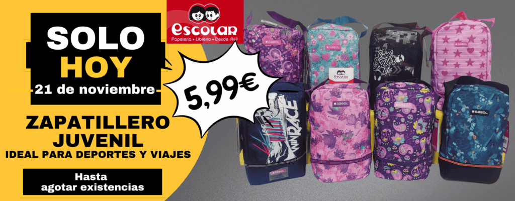 SOLO HOY, zapatillero juvenil.